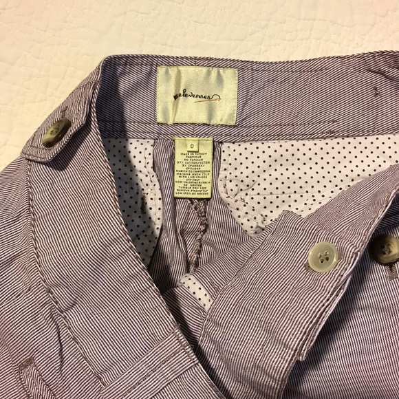 Anthropologie Elevenses Walking Shorts 0 Brownish - Picture 3 of 8